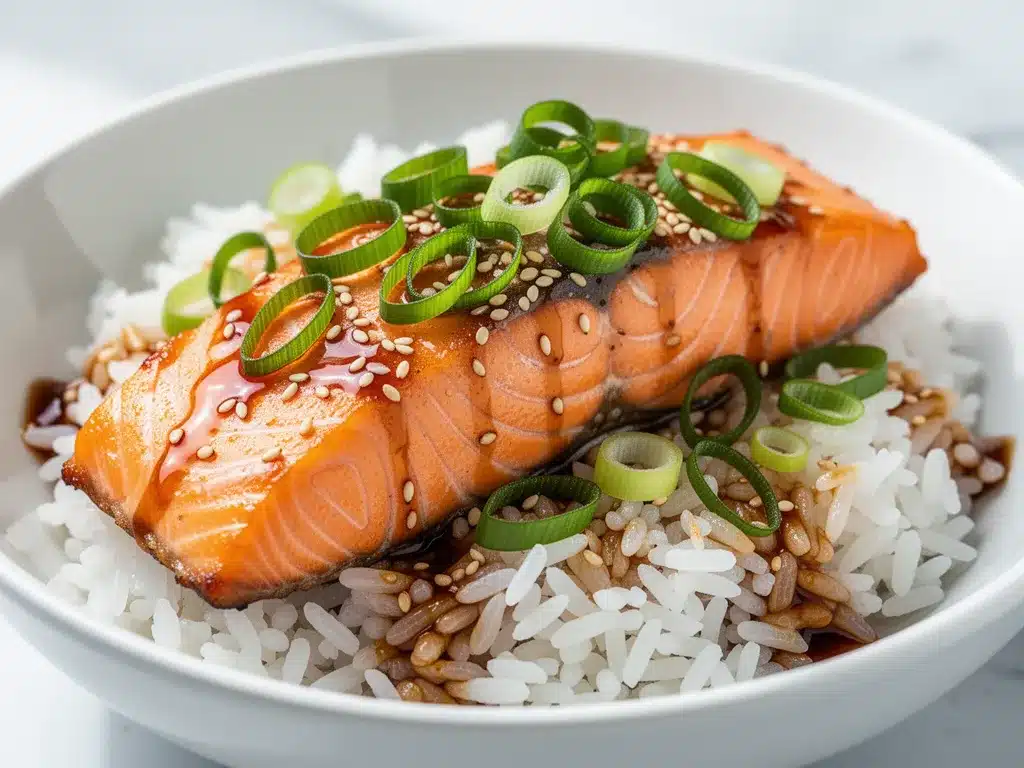 Asian Glazed Salmon Rice Bowl: Easy 15-Minute Dinner 4 Asian Glazed Salmon Rice Bowl preparation steps