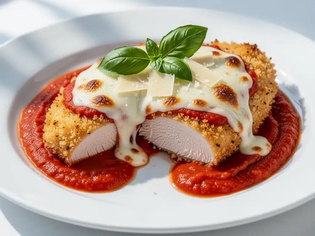 Baked Chicken Parmesan: Best Easy Crispy Panko 4 Baked Chicken Parmesan preparation steps