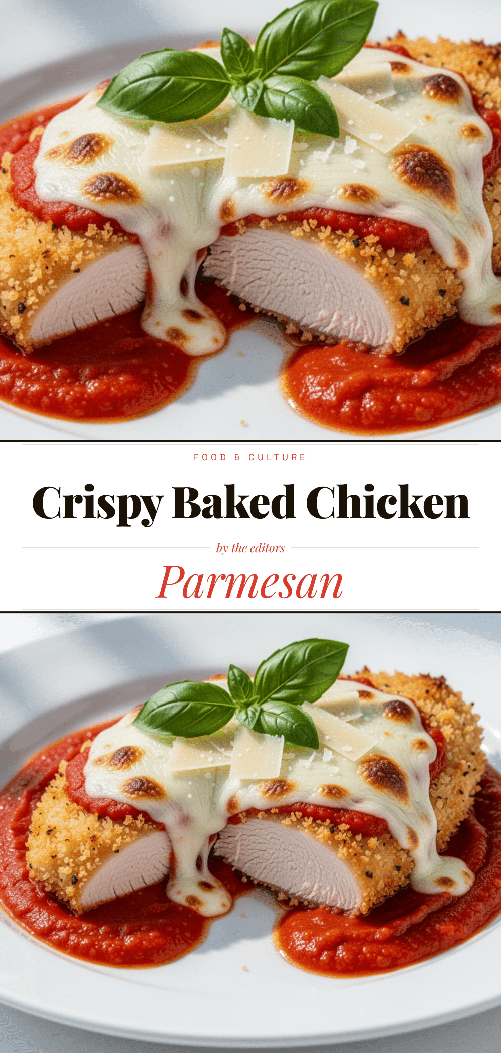 Baked Chicken Parmesan: Best Easy Crispy Panko 5 Baked Chicken Parmesan recipe