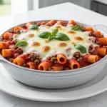 cheesy baked ziti - featured image