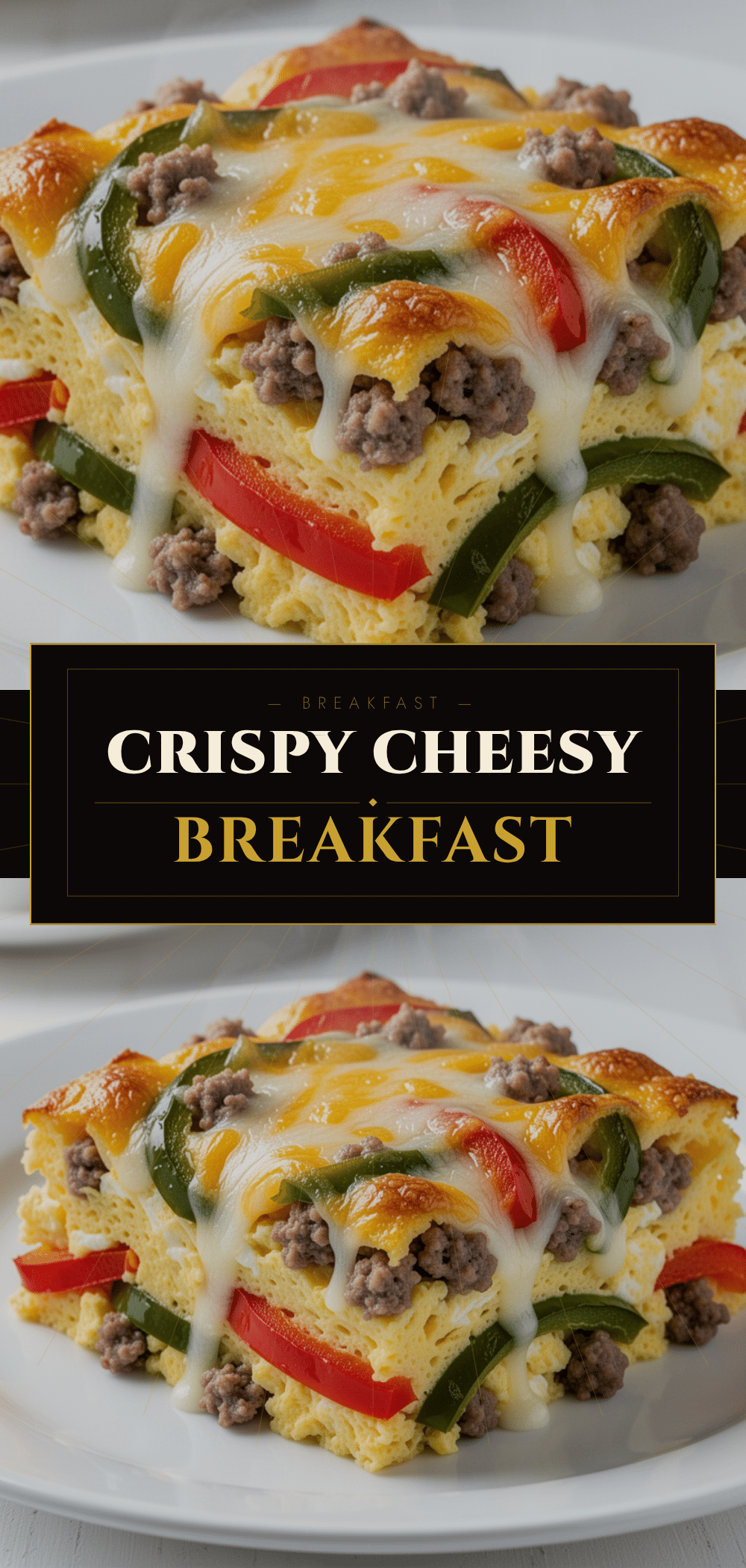 Cheesy Breakfast Egg Casserole: Easy Sausage & Peppers Recipe 5 cheesy breakfast egg casserole with sausage and peppers recipe