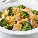 cheesy chicken and rice casserole - featured image