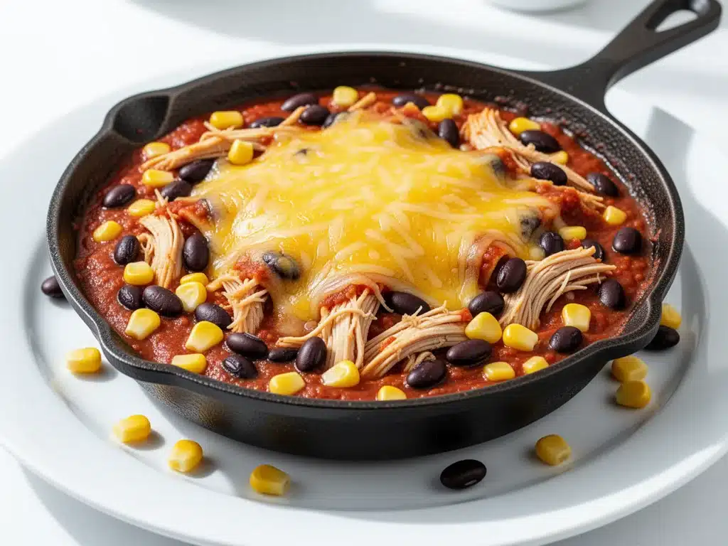 Cheesy Chicken Enchilada Skillet - featured image