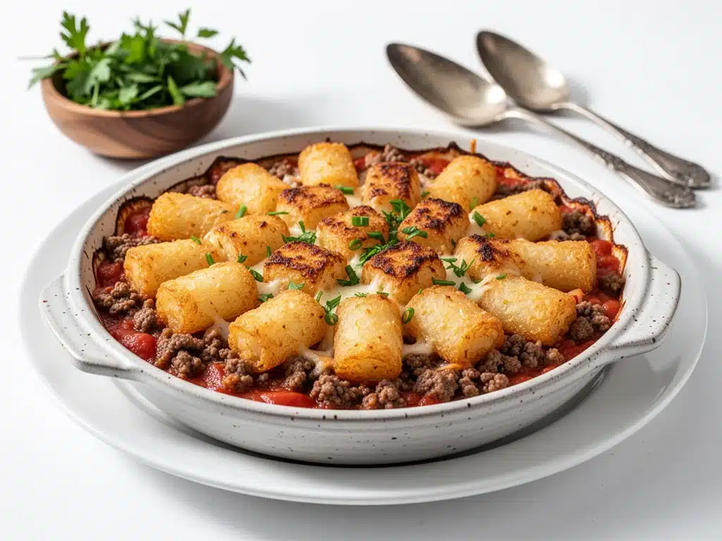 classic ground beef casserole - featured image