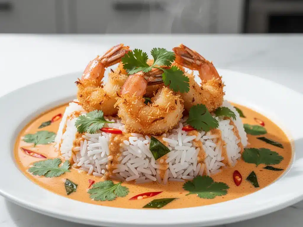 Coconut Shrimp Curry: 30-Minute Weeknight Dinner 4 coconut shrimp curry preparation steps