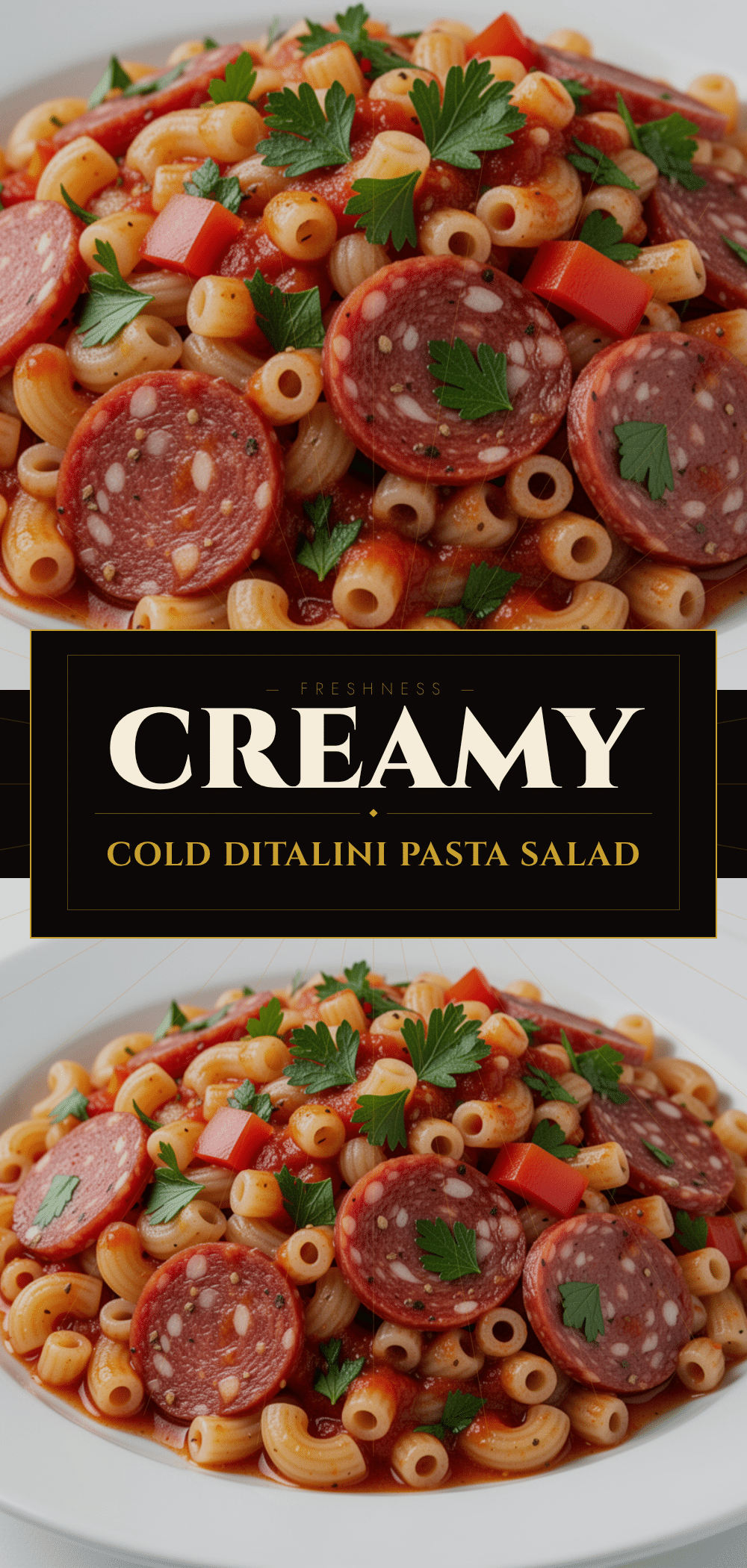 Cold Ditalini Pasta Salad: Best Picnic Side 5 cold ditalini pasta salad with salami recipe