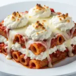 creamy baked ziti - featured image