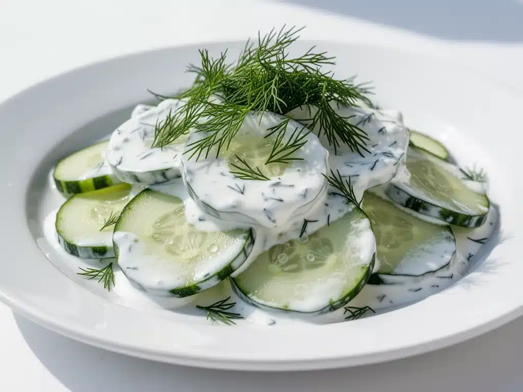 Creamy Cucumber Salad with Fresh Dill: Easy 10-Min Recipe 4 creamy cucumber salad with fresh dill preparation steps