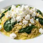 creamy lemon orzo - featured image