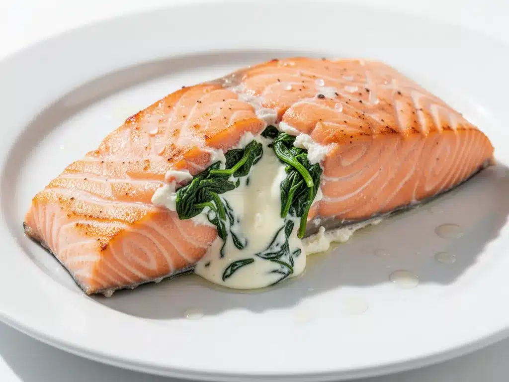 Creamy Spinach Stuffed Salmon: 5-Step Elegant Dinner 4 creamy spinach stuffed salmon preparation steps