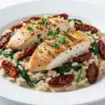 creamy Tuscan chicken and rice skillet - featured image