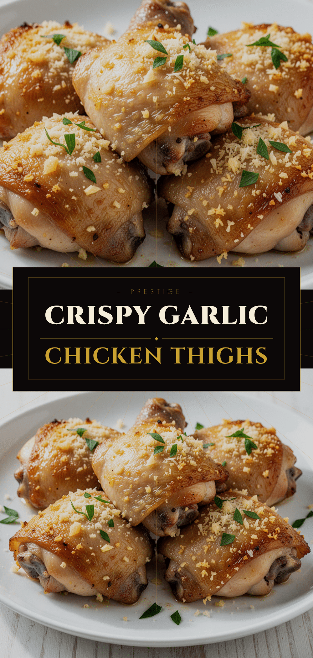 Crispy Oven-Baked Chicken Thighs: 5-Ingredient Garlic Parmesan Dinner 5 crispy oven-baked chicken thighs recipe