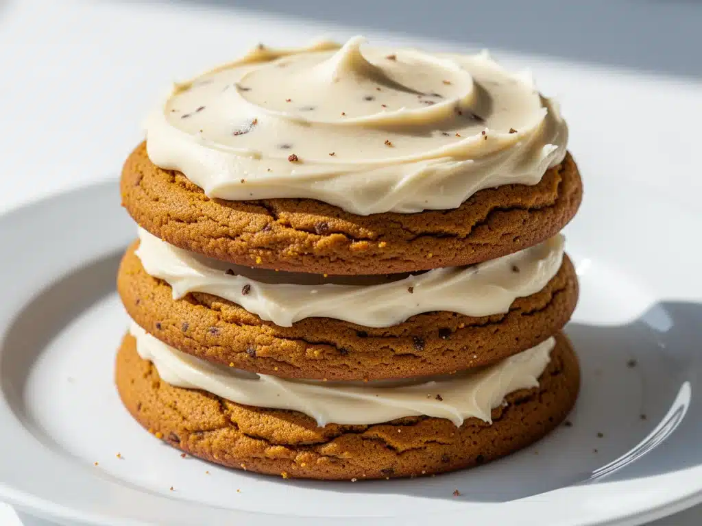 fall spiced pumpkin cookies - featured image