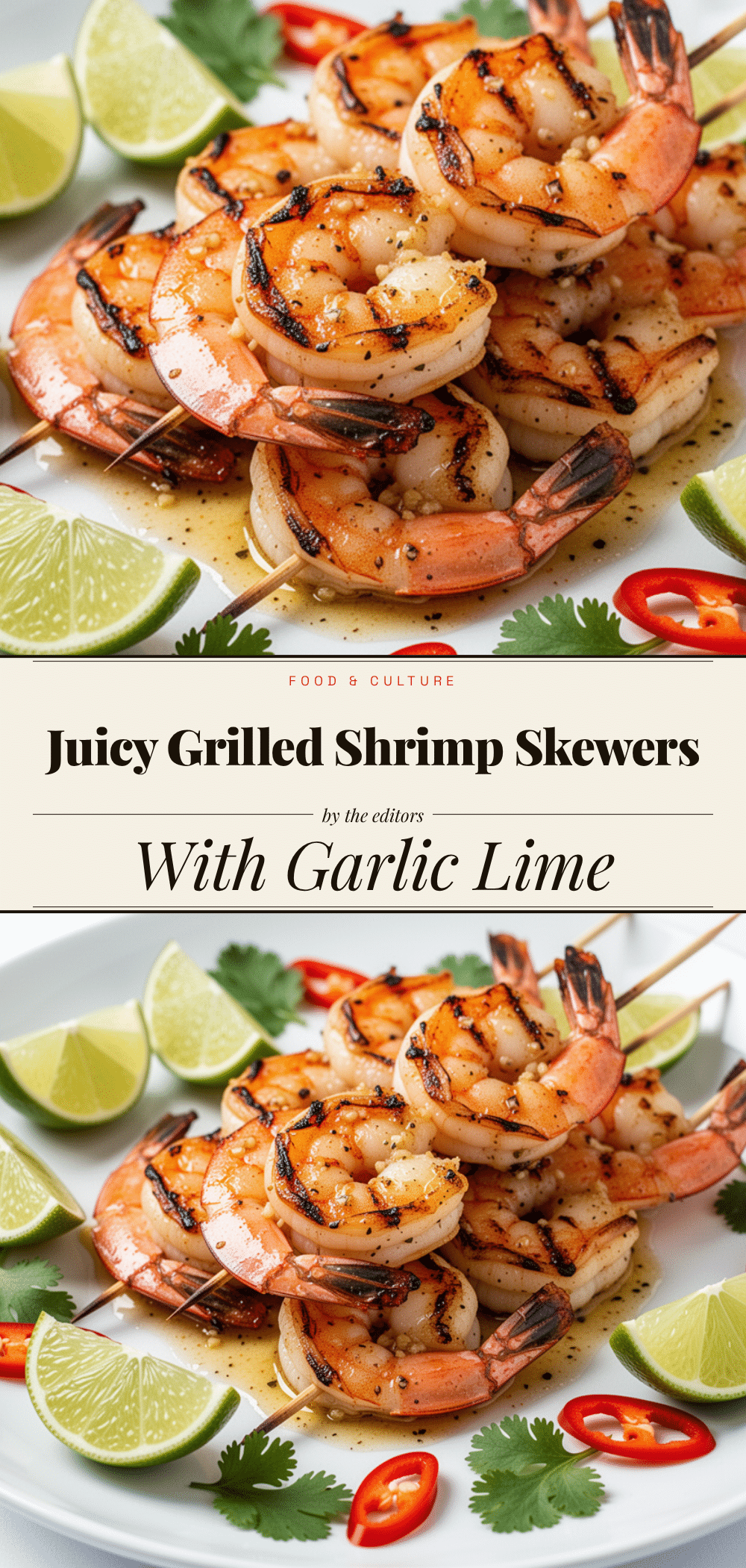 Garlic Butter Grilled Shrimp Skewers: 15-Min Weeknight Dinner 5 Garlic Butter Grilled Shrimp Skewers recipe