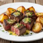 garlic butter steak bites - featured image