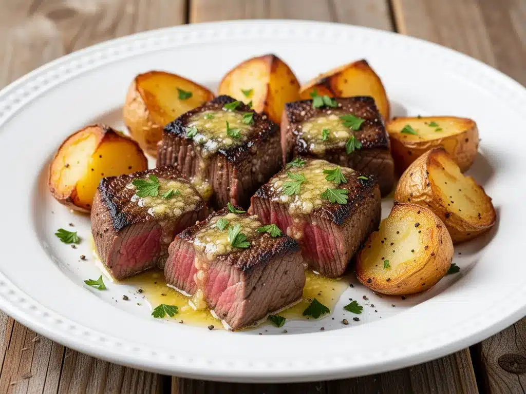 Garlic Butter Steak Bites: Best 15-Min Easy Dinner 4 garlic butter steak bites preparation steps