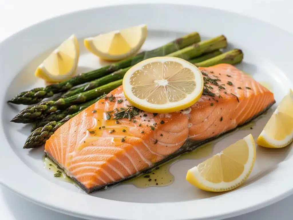 Healthy Baked Salmon with Roasted Asparagus: 15-Min Weeknight Dinner 4 Healthy Baked Salmon with Roasted Asparagus preparation steps