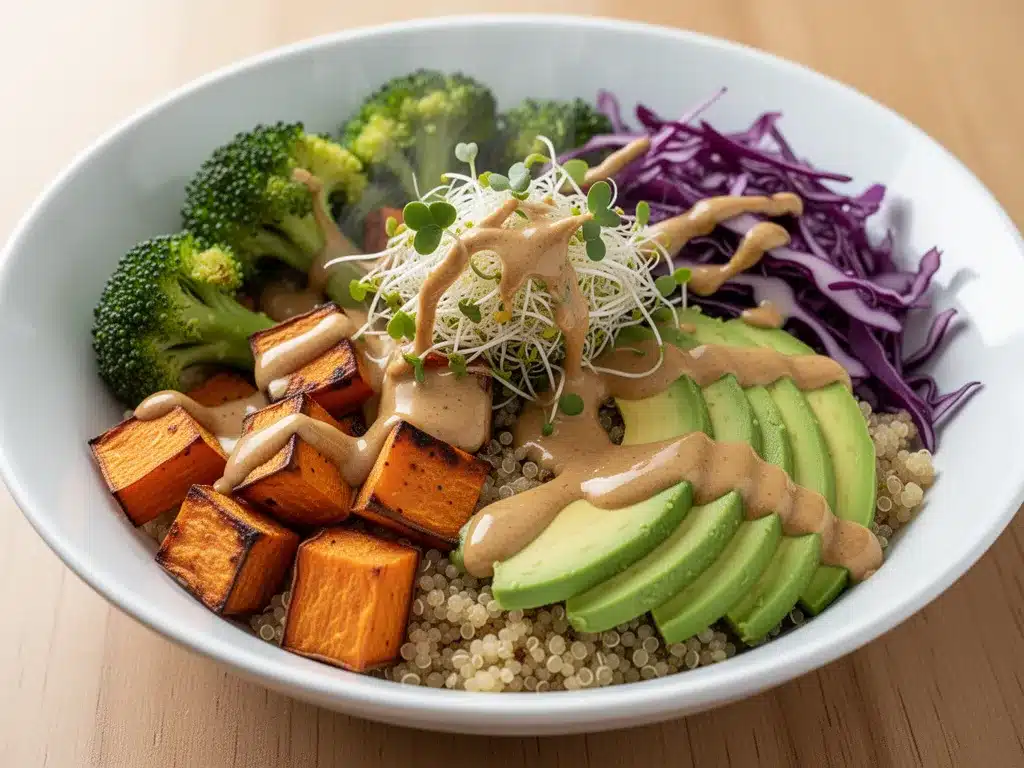 Healthy Vegetarian Buddha Bowl: Easy Meal Prep for Weight Loss 4 Healthy Vegetarian Buddha Bowl preparation steps