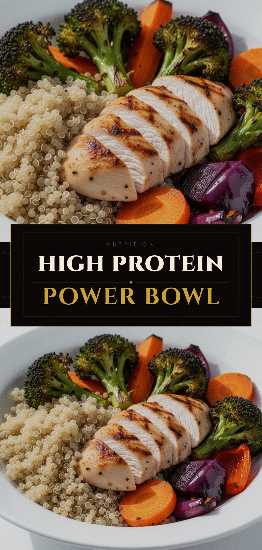 High-Protein Chicken and Quinoa Bowl: 10-Minute Dinner 5 High-Protein Chicken and Quinoa Bowl recipe