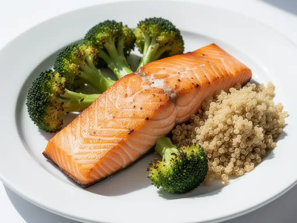 high-protein sheet pan salmon - featured image