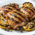 Labor Day Grilled Honey Garlic Chicken Thighs - featured image