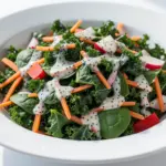 labor day kale and spinach chopped salad - featured image
