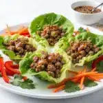 low-carb high-protein turkey lettuce wraps - featured image