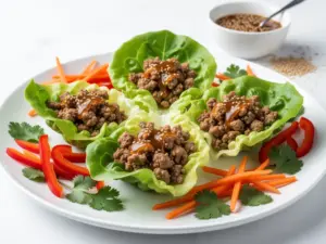 low-carb high-protein turkey lettuce wraps - featured image
