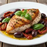 Mediterranean baked chicken with olives - featured image