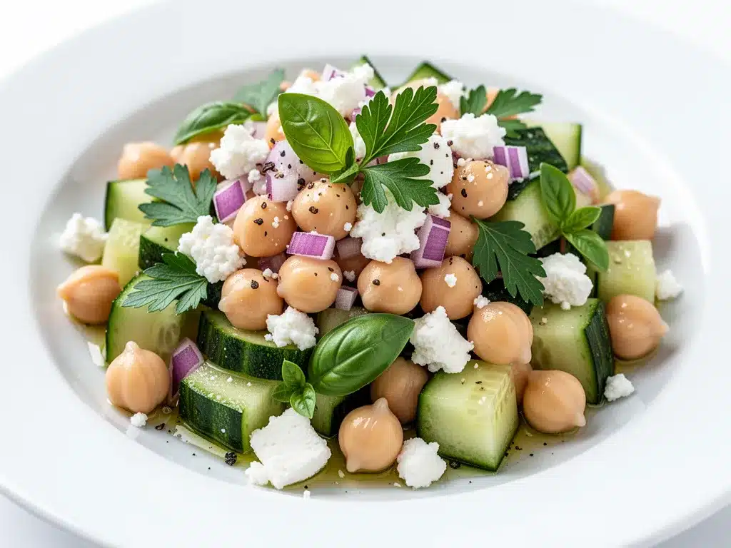 Mediterranean Chickpea Salad: Best 5-Ingredient Easy Recipe 4 Mediterranean Chickpea Salad preparation steps