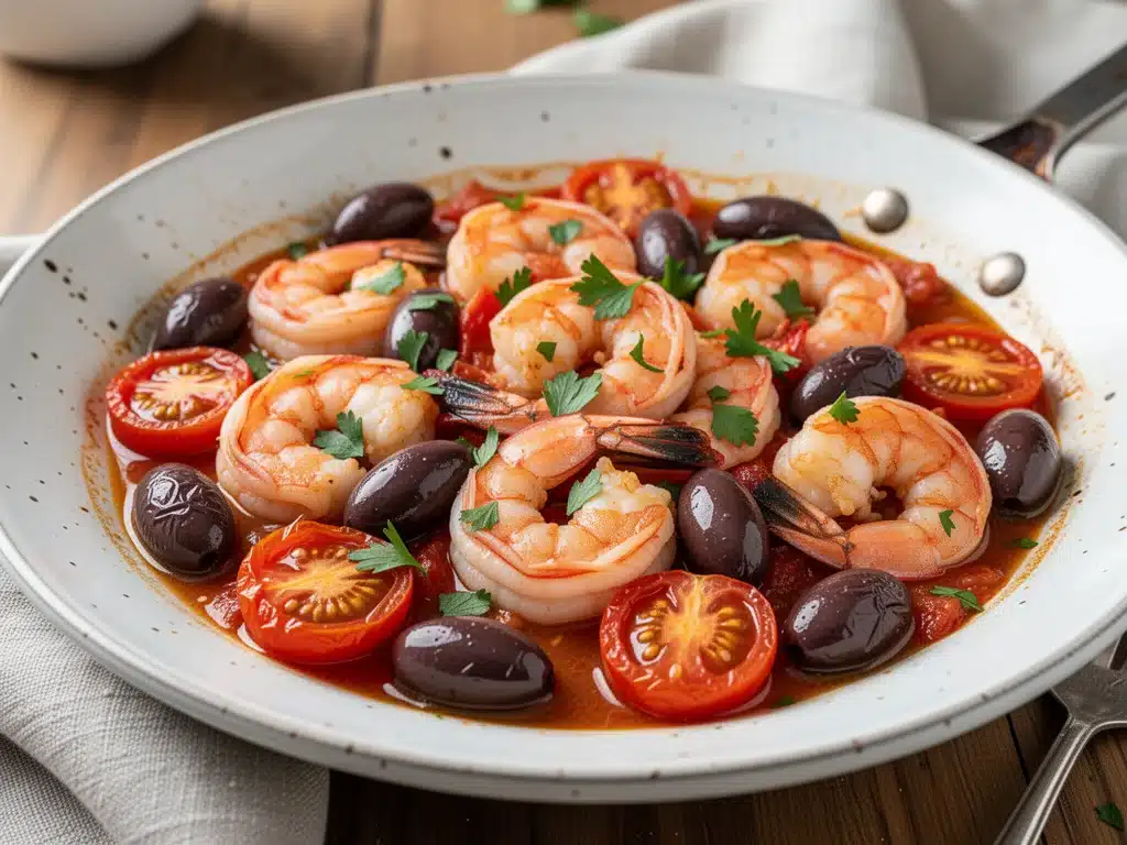 Home 4 Mediterranean Shrimp Skillet - featured image