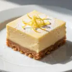 no-bake lemon cheesecake bars - featured image
