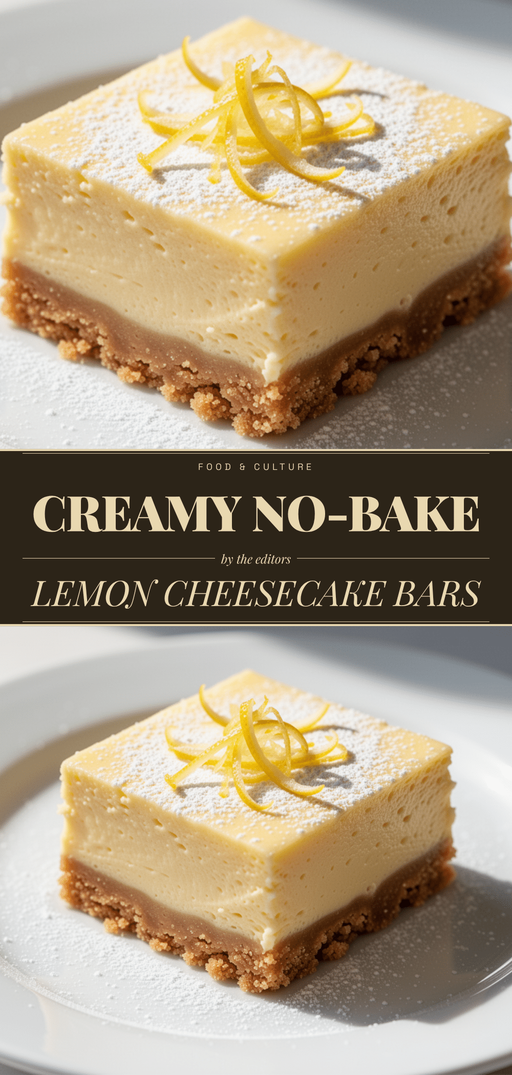 No-Bake Lemon Cheesecake Bars: Best Easy 5-Ingredient Dessert 5 no-bake lemon cheesecake bars recipe