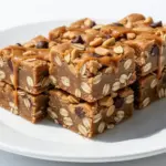 no-bake peanut butter bars - featured image