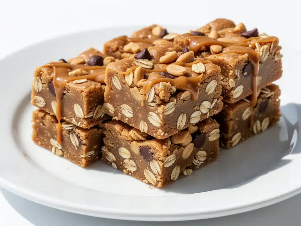 no-bake peanut butter bars - featured image