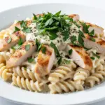 one-pot creamy chicken alfredo pasta - featured image