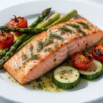 sheet pan salmon - featured image