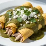 shredded rotisserie chicken enchiladas - featured image
