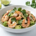 shrimp avocado salad - featured image