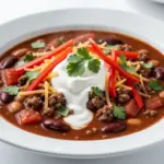slow cooker ground beef chili - featured image