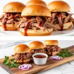 slow cooker pulled pork sliders - featured image