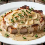 smothered pork chops - featured image