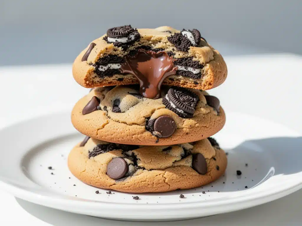 Soft Oreo Stuffed Chocolate Chip Cookies - featured image