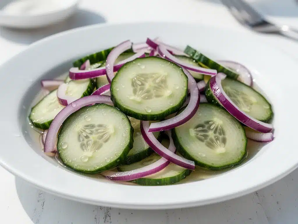 Tangy Cucumber Salad: 5-Min Labor Day Side 4 tangy cucumber salad preparation steps