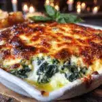 baked spinach artichoke dip - featured image