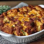 Budget-Friendly Ham and Cheese Croissant Breakfast Bake - featured image