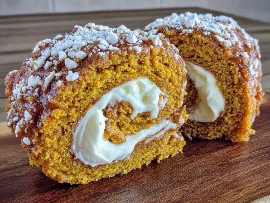 crack-free pumpkin roll - featured image