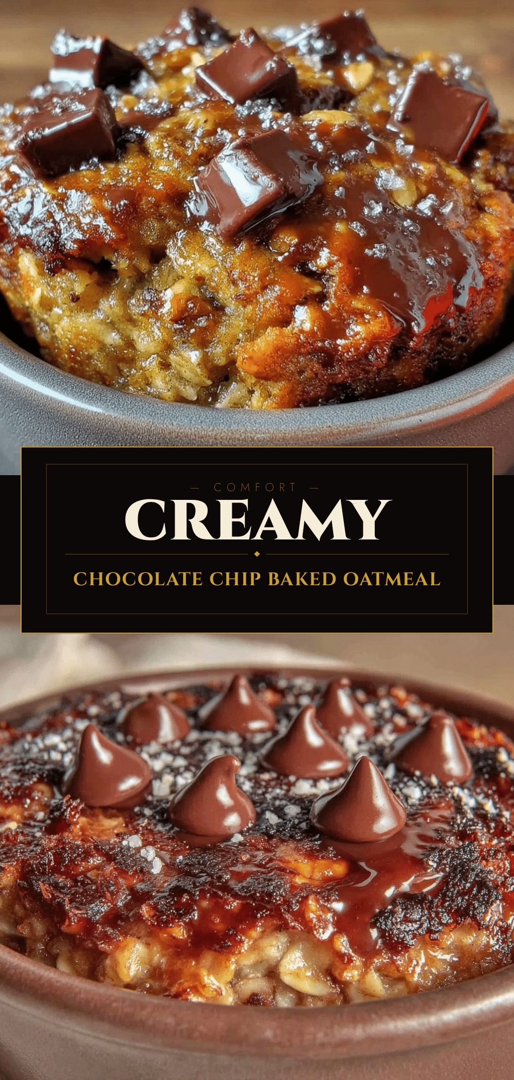 Creamy Chocolate Chip Baked Oatmeal Meal Prep for Healthy Breakfast 5 creamy chocolate chip baked oatmeal meal prep recipe