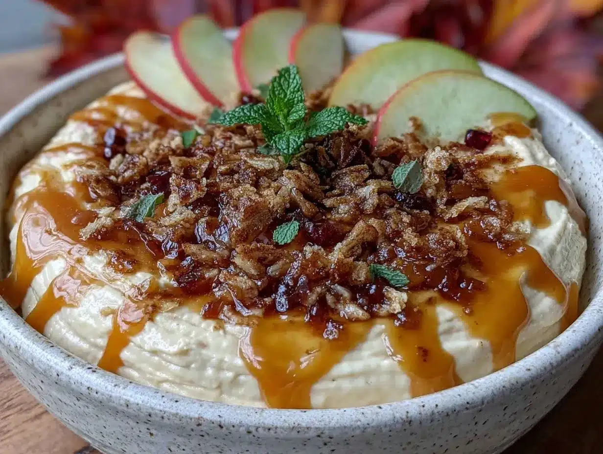 Creamy Fall Caramel Apple Cheesecake Dip: Easy 5-Step Fall Party Dip 4 creamy fall caramel apple cheesecake dip preparation steps