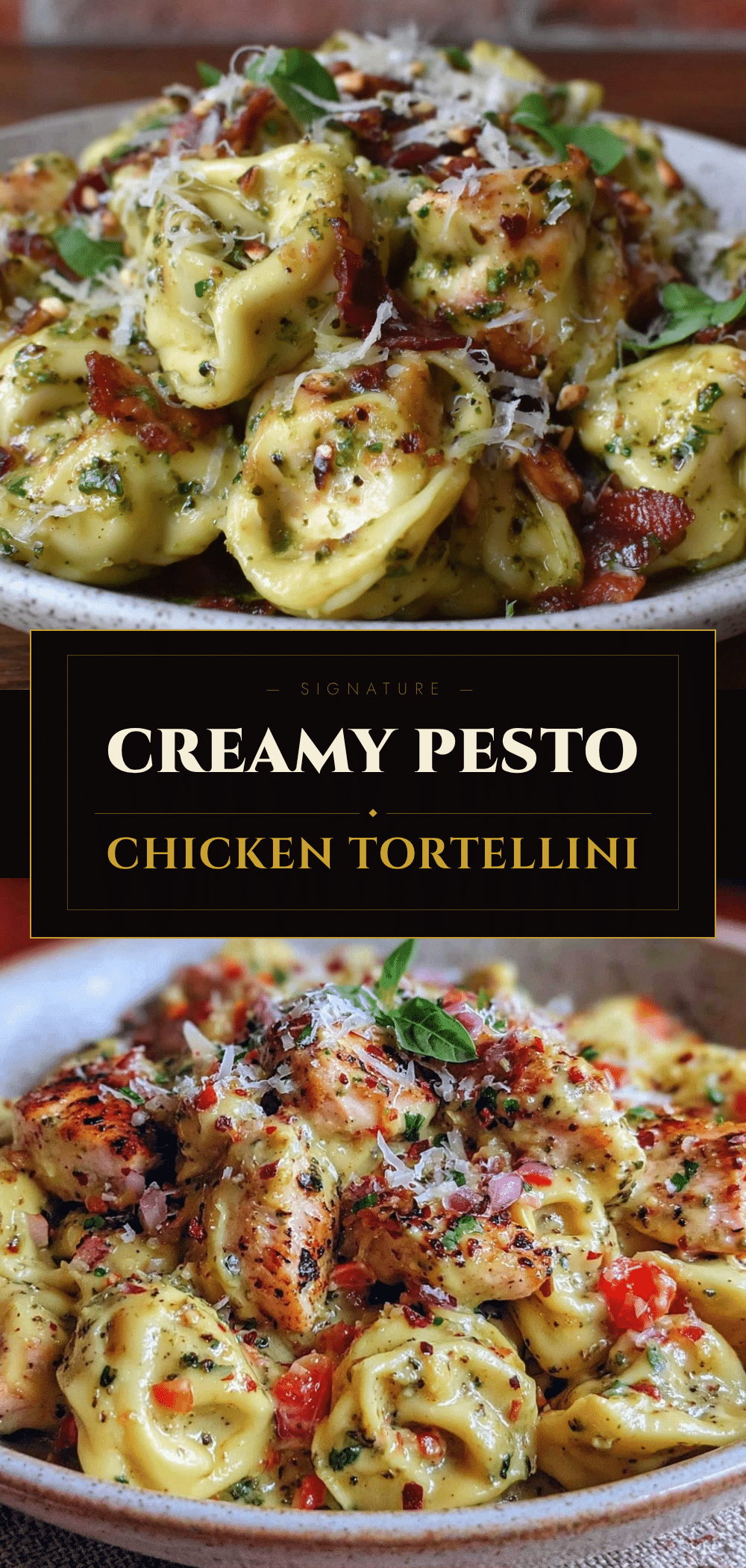 Creamy Pesto Chicken Tortellini: One Pan Meal Prep 5 creamy pesto chicken tortellini recipe
